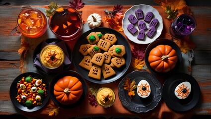 Halloween cuisine for a Halloween celebration 