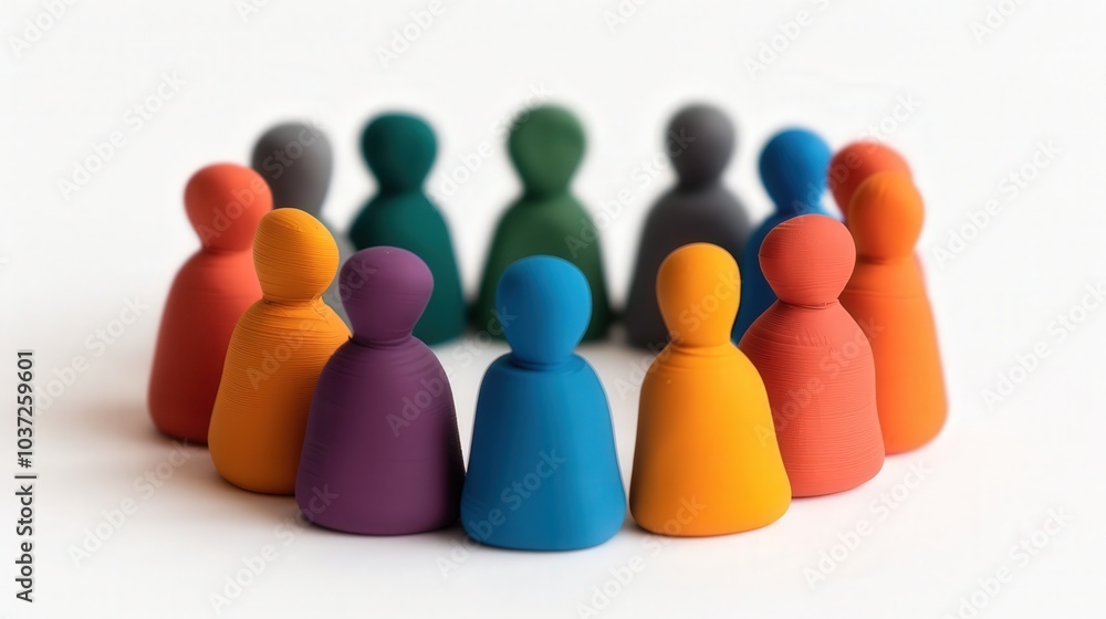 Canvas Prints vibrant clay style 3d networking icon, a colorful marketing element, designed with playful textures,