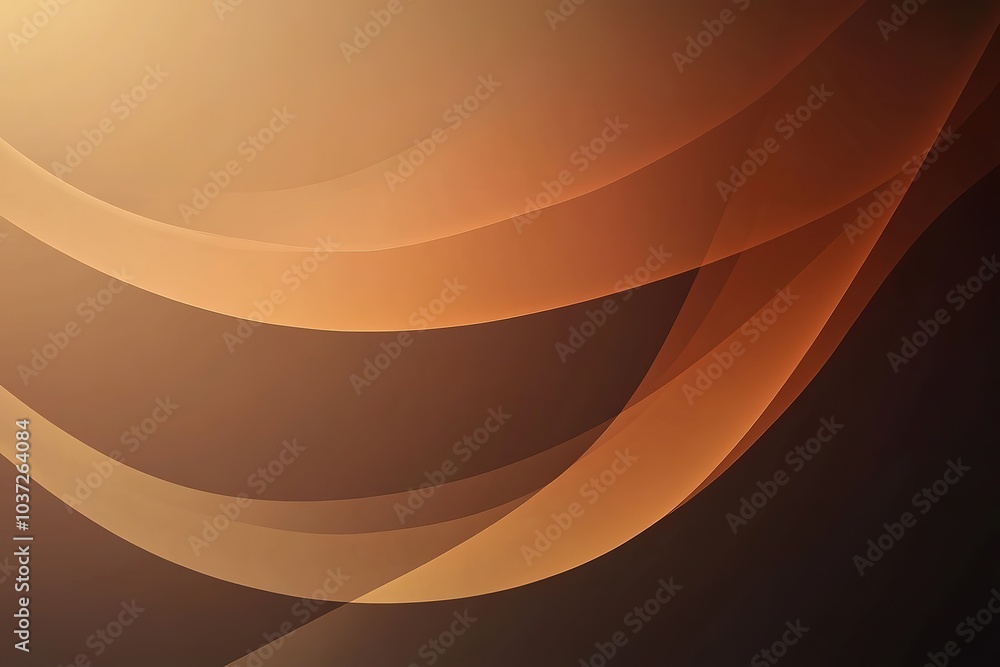 Poster light brown background vector, soft and smooth gradient color from top to bottom, studio room with l