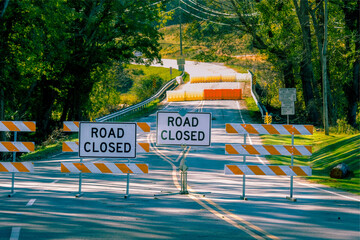 Road Closed Bridge Out Ahead