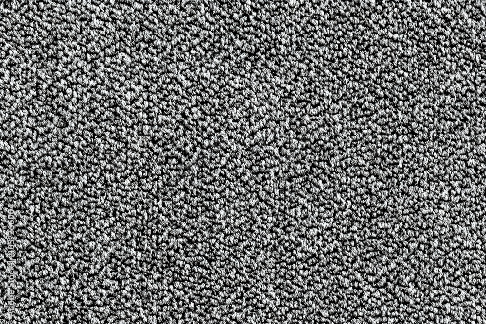 Poster high-resolution photography of a top-down view of a soft, grey carpet with a plush pile texture