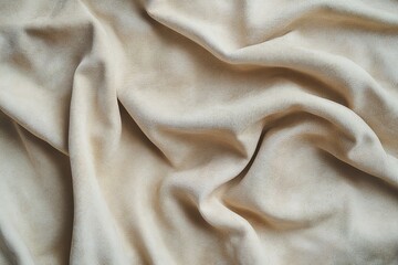 A close-up of the texture and pattern on light beige leather, highlighting its softness and quality