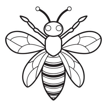 recommend clip art: Honey bee line art vector . bee silhouette, bee logo, bee icon, bee vector, bee silhouette logo, bee carton vector
