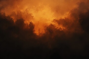 Naklejka premium A dark brown, orange, and black gradient background with a hint of light in the top-left corner.