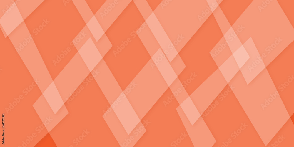 Poster abstract geometric background with orange gradient color. graphic illustration of digital technology