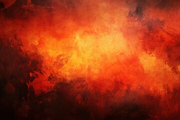 Abstract red and orange background, dark brown background, blurred, grunge texture