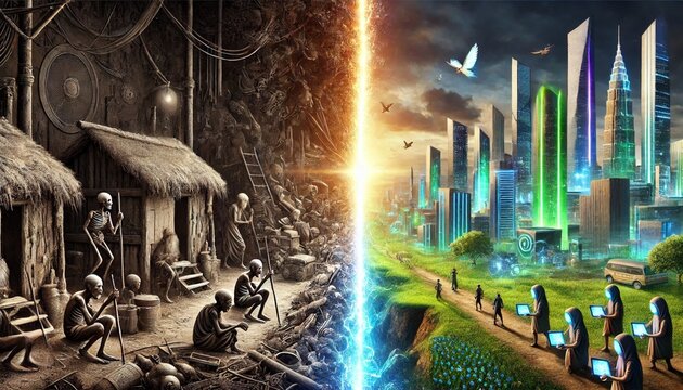 knowledge, education and people concept - happy Education Day, Beautiful simple AI generated image.