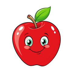red apple illustration