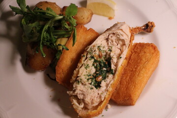 Ukrainian cuisine: chicken Kiev (fried)