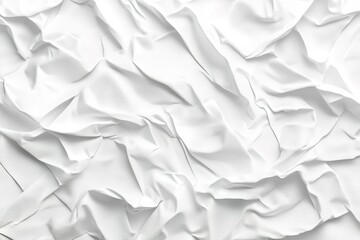 White paper texture background with crumpled surface, blank sheet for design and print