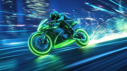 Speed Racer in the Night City