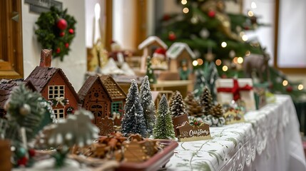 A joyous christmas festival including stalls and locally produced goods