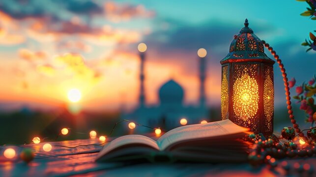 Ramadan Lantern and Quran