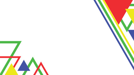 Simple triangle background with blank space vector