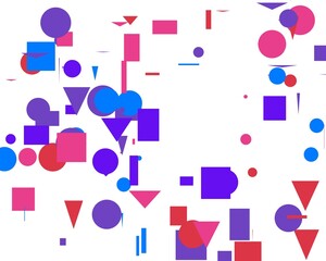 pattern with colorful cubes