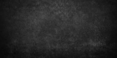 Dark Black background texture, old vintage charcoal black backdrop paper with watercolor. Abstract background with black wall surface, black stucco texture. Black gray satin dark texture luxurious.