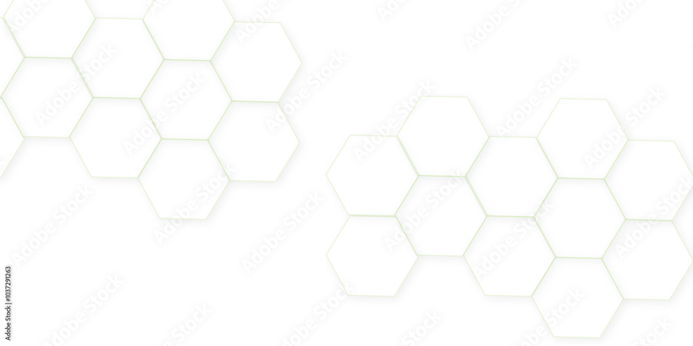 Poster abstract white hexagon concept background. seamless pattern with hexagon. hexagonal white hexagons h