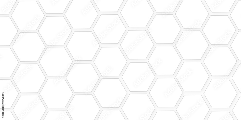 Poster abstract white hexagon concept background. seamless pattern with hexagon. hexagonal white hexagons h