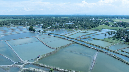 Drone Photography of Ecological Fishery Development