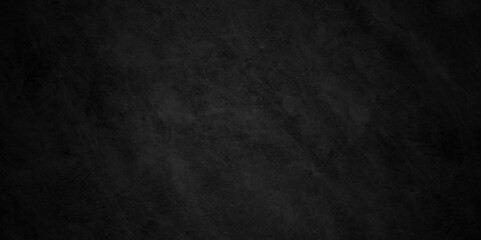 Dark Black background texture, old vintage charcoal black backdrop paper with watercolor. Abstract background with black wall surface, black stucco texture. Black gray satin dark texture luxurious.