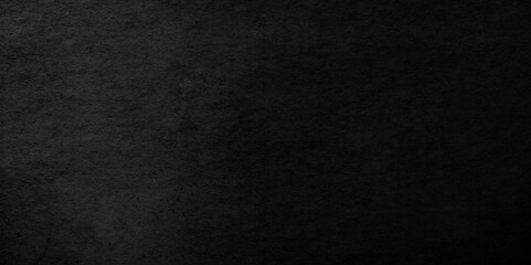 Dark Black background texture, old vintage charcoal black backdrop paper with watercolor. Abstract background with black wall surface, black stucco texture. Black gray satin dark texture luxurious.