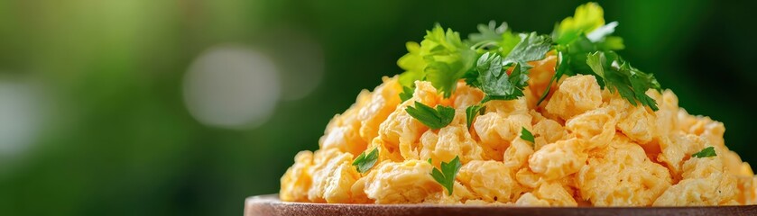 Delicious bowl of seasoned popcorn garnished with fresh herbs, perfect for snacking and entertaining.