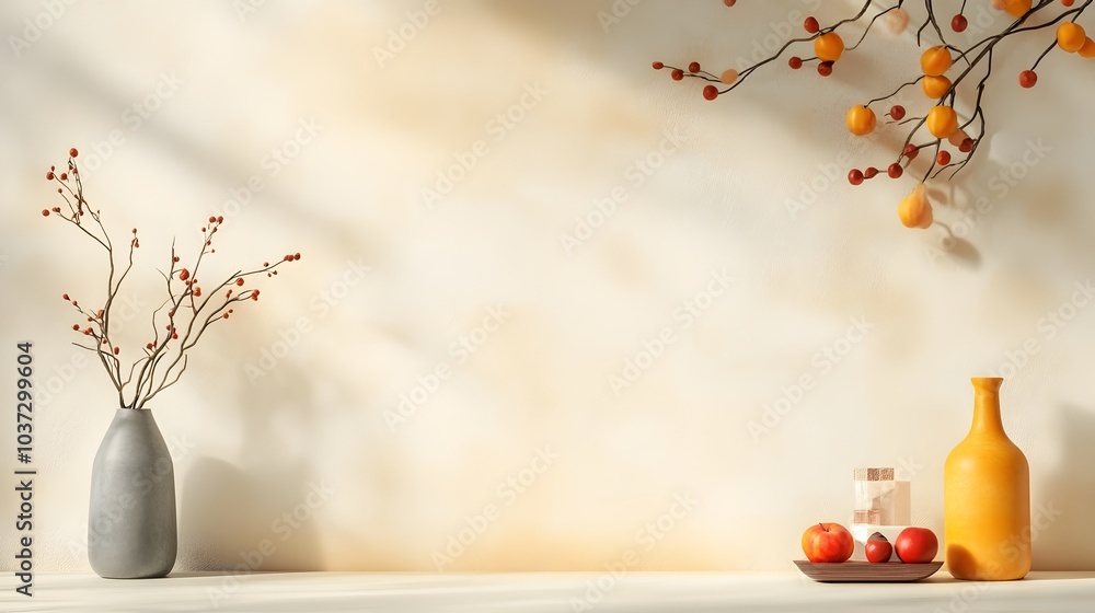 Poster resplendent 3d studio scene featuring a clean minimalist floor and wall hosting a sleek product disp