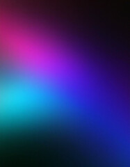 Obraz premium A smooth color gradient transitions from pink to teal, then deep blue. The background is solid, no transparency. The image evokes a calming, serene atmosphere.