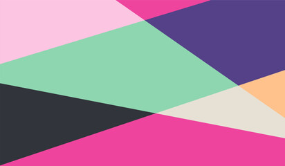 Obraz premium Simple with vintage colors shapes geometric vector background design