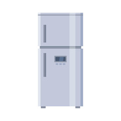 Refrigerator flat vector design isolated on white background