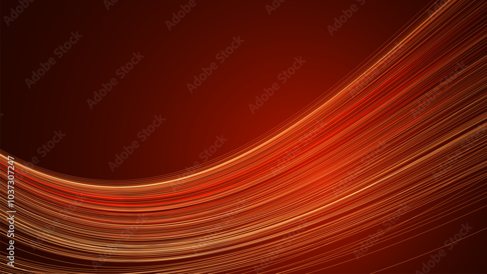 Poster motion abstract neon threads background. color line lights background. optical fiber vector with shi