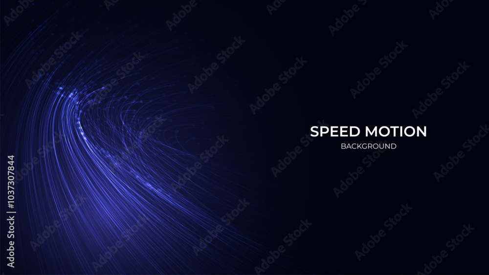 Poster motion abstract neon threads background. color line lights background. optical fiber vector with shi