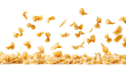  Farfalle pasta on transparent background