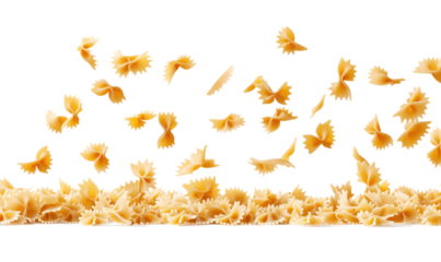  Farfalle pasta on transparent background