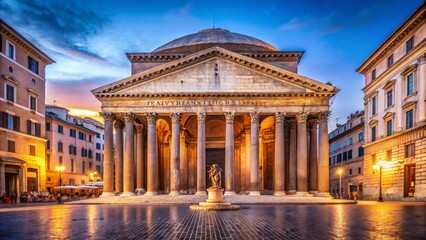 Minimalist Photography of the Pantheon: Architectural Elegance and Timeless Design in Rome