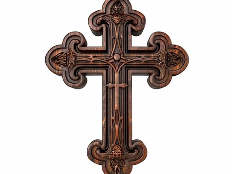 recommend clip art: A 3D altar cross clipart Christian symbol