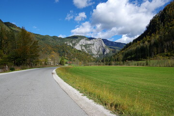 Fototapeta premium The Logar Valley is a valley in the Kamnik Alps, in the Municipality of Solčava, Slovenia. 