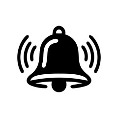 Fototapeta premium Bell Notification Icon Alert Symbol Message or Reminder Alert Design