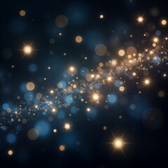 Obraz premium Glittering Stars On Bokeh Background