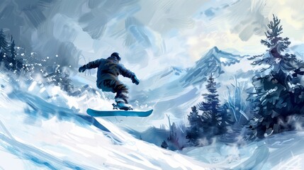 extreme, Snowboarding Snowboard Snowboarder, sport, winter, mountain, sky, blue, person, white, outdoors, speed, skiing, seasonal.