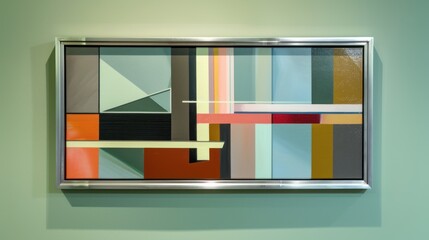Abstract Art in a Silver Frame