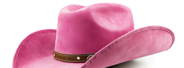 pink cowgirl hat, AI generated