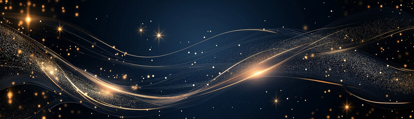 Blue background with golden decoration on the left and right sides, dark blue 
color, Ai