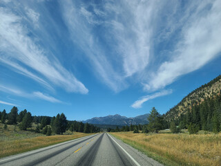 Scenic Road In Rural Montana