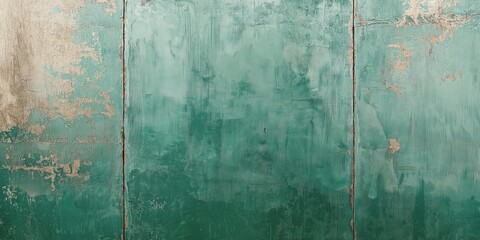 Aged copper surface with green patina and subtle rust streaks, creating a weathered and rustic metallic texture, perfect for vintage or industrial-themed designs, selective focus

