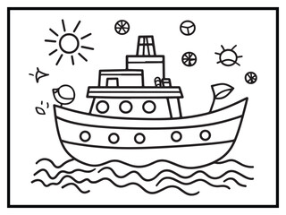 coloring pages cute transportation kids funny
