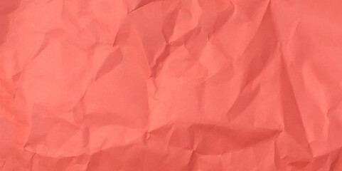 Natural recycled paper or paperwork closeup of wrinkle texture shiny work sheet. Bright red recycled craft paper texture as background vector.
