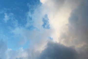 sky background, blue sky with clouds