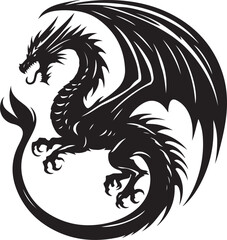 Dragon vector illustration and templates