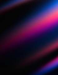 Obraz premium Dark background with diagonal neon gradient. Blues, purples, and pinks blend seamlessly. No objects present. The atmosphere is mysterious and moody.
